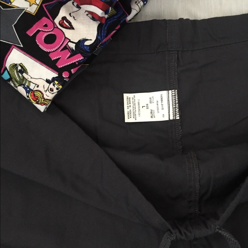 Cherokee Workwear Pewter Drawstring Scrub Pant L